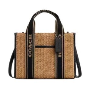 Coach Tan and Black Crossbody Bag